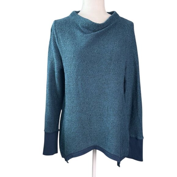 Anthropologie Postmark Inari Knit Sweater Pullover Blue Teal Women's Size M - Picture 2 of 8